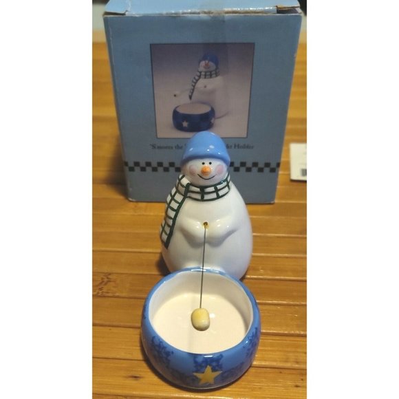 Jolly Follies Figurine "S’MORES THE MERRIER” Tealight Holder by Sandi Gore Evans - Picture 2 of 12